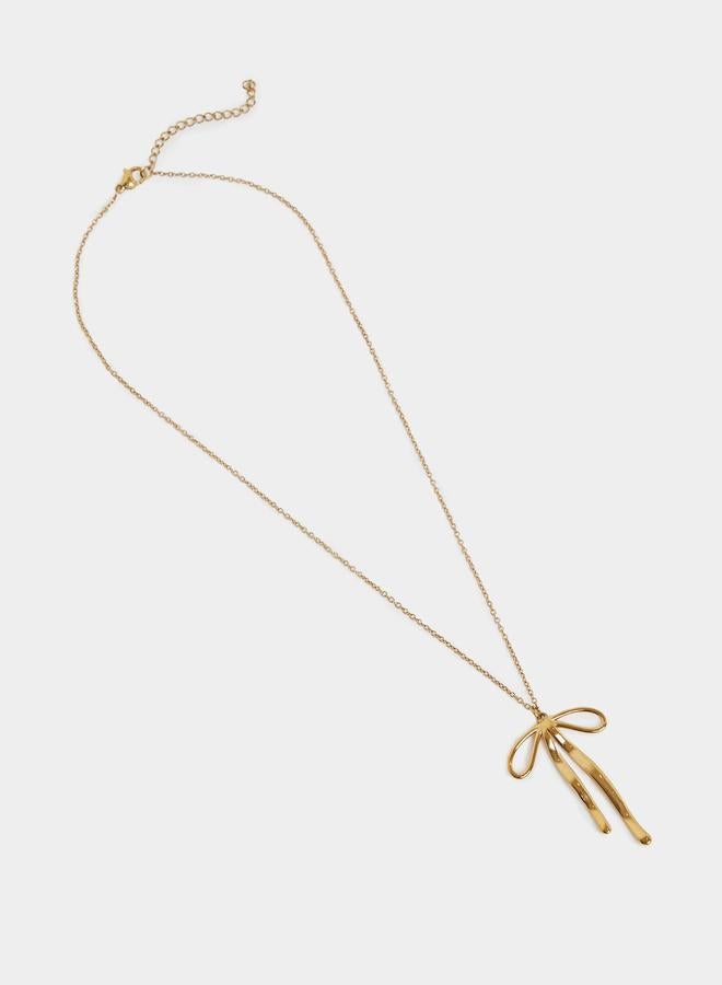 Styli Bow Pendant Necklace - Image 3